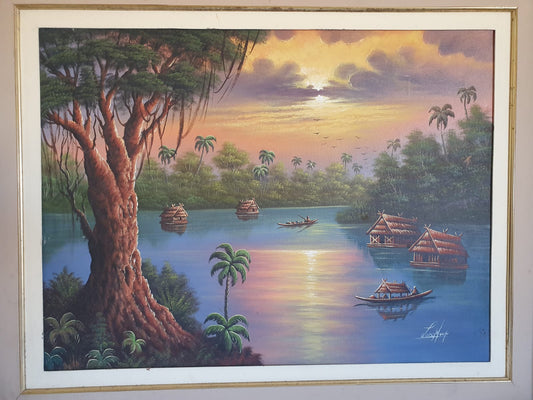 Dusk in the Amazonian River